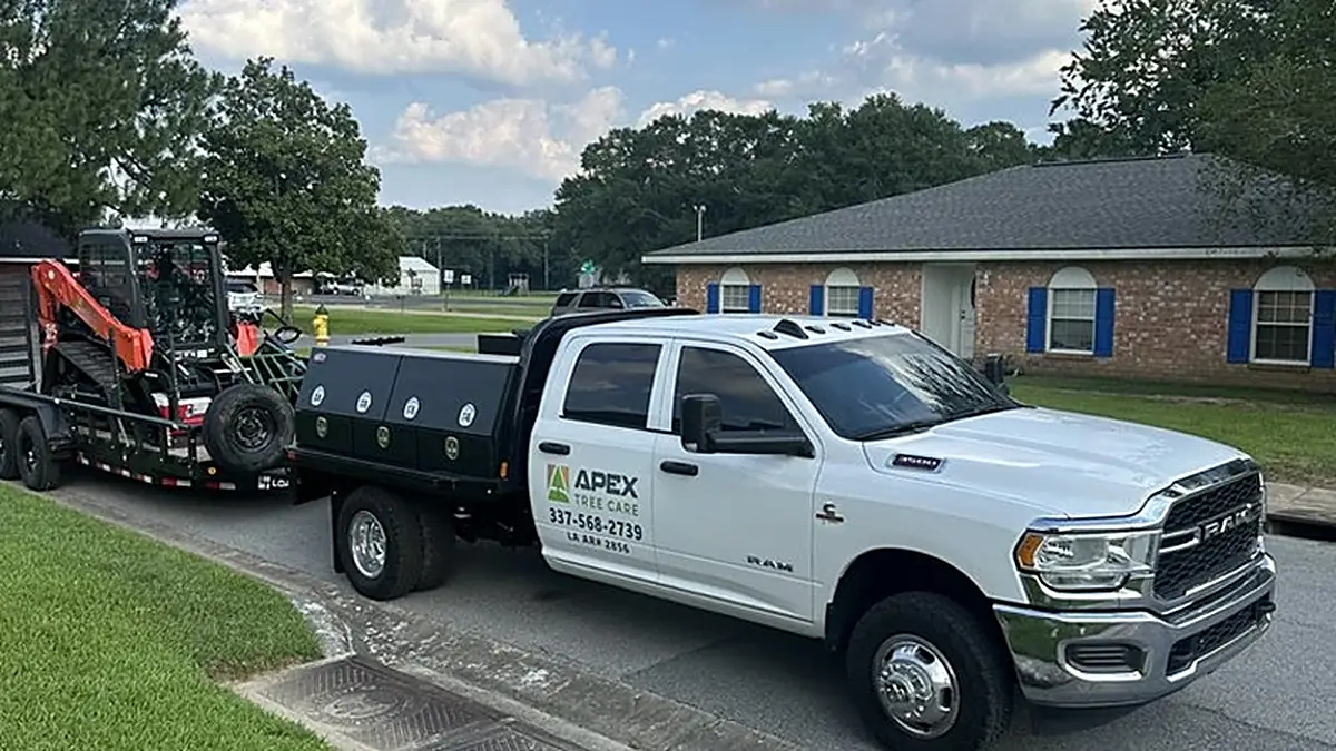The Apex Tree Care truck and loader